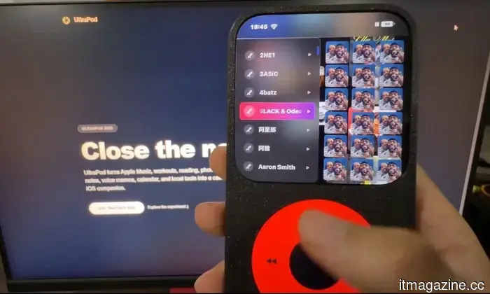 This app transforms your iPhone into a small iPod-like basic phone, complete with a case.