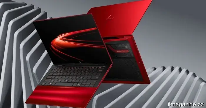 HP and Ferrari created a stunning red laptop, and I can't take my eyes off it.