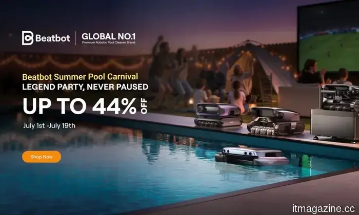 Beatbot's AI pool cleaners are designed to extend your summer festivities throughout the peak season by offering significant discounts.