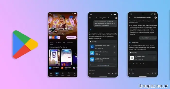 Google Play sta ottenendo anteprime di app in stile TikTok e ricerca potenziata dall'IA.