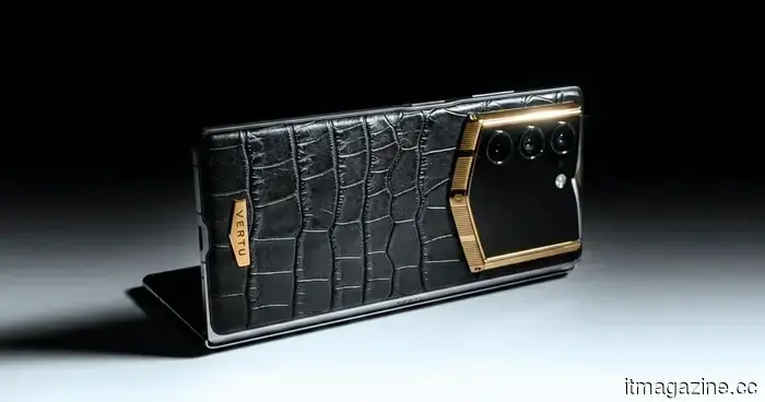 Vertu's latest foldable phone features alligator leather, solid gold, and comes with an appropriately extravagant price.