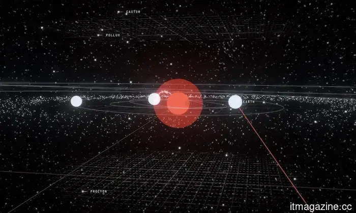 Qualcuno ha creato una mappa delle stelle dal Progetto Hail Mary, ed è sorprendentemente bella.