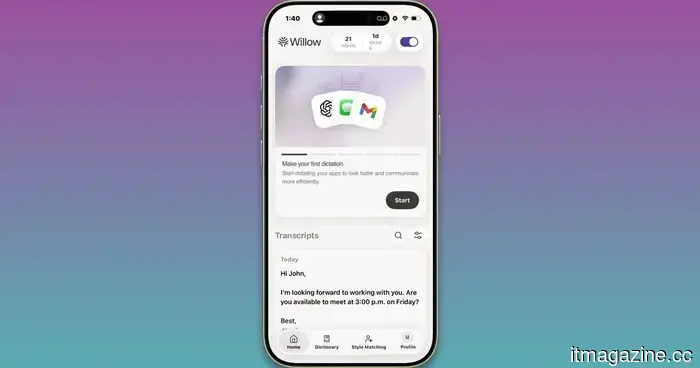 You no longer require Willow’s Pro plan to have unlimited AI dictation on your iPhone.