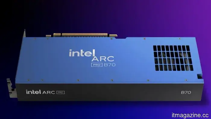 Новые графические процессоры Intel Arc Pro B70 и B65 созданы для работы с ИИ.
