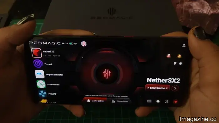 I attempted to convert the Red Magic 11S Pro into a handheld gaming device, and it functioned remarkably well.