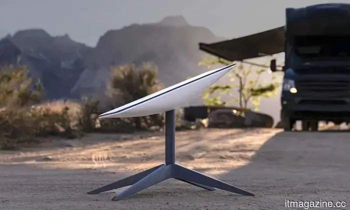 Starlink Mini could potentially eliminate the need for a wired connection with its battery-operated dish.