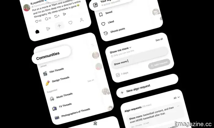 Threads simplifies the process of discovering your community and filtering out content you prefer not to view.
