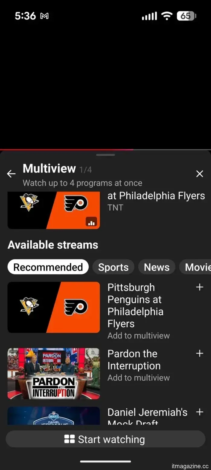 YouTube TV ahora te permite crear el diseño de multivista de tus sueños.