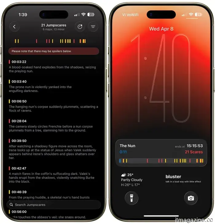 Esta aplicación te advierte antes de cada susto en una película de terror.