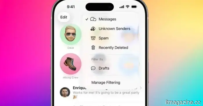 Tu iPhone podría pronto señalar iMessages maliciosos antes de que causen algún daño.