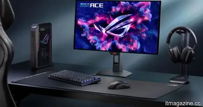 Asus unveils the first-ever OLED esports monitor along with a Color ePaper secondary display.