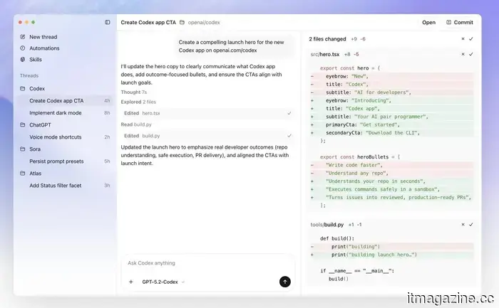 OpenAI's Codex application: When your IDE acquires intelligence.