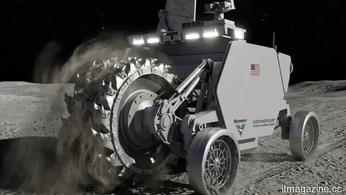 Astroport and Vermeer join forces to develop autonomous machinery for lunar construction.