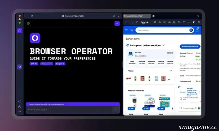 Opera's Operator will reduce your clicks and navigate the web on your behalf.