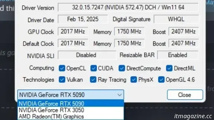 RTX 5090 от Nvidia не может запускать старые игры, но этот пользователь нашел дорогостоящее решение