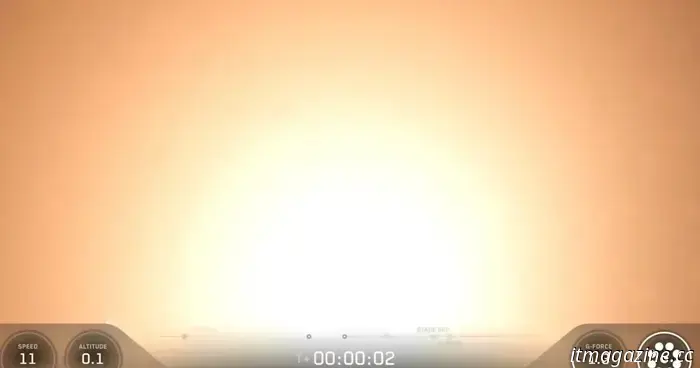 You won't encounter a stranger rocket launch than this Falcon 9 soaring through the fog.