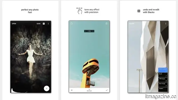 The Snapseed Camera now enables Android users to save original images and include geotags.