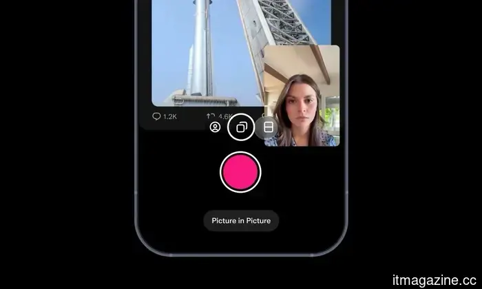 La app X ahora te permite grabar directamente videos de reacciones y expresar indignación sobre casi cualquier cosa.