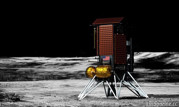 Guarda il lander Intuitive Machines dalla sua parte sulla luna (di nuovo)