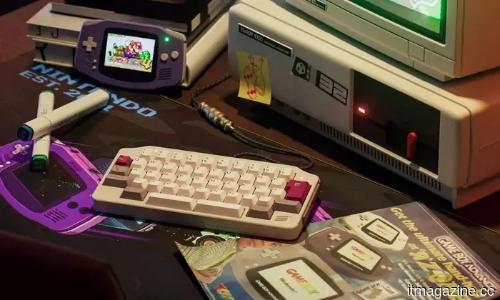 This small mechanical keyboard resembles a love letter to the Game Boy Advance.