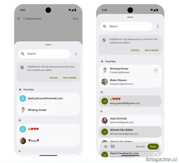 The new Contact Picker on Android 17 prevents applications from gaining access to your complete contact list.