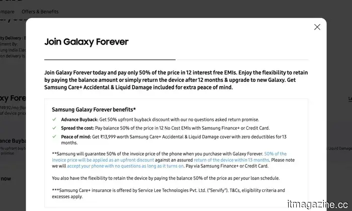 Samsung will lease you a Galaxy S26 Ultra for a year at 50% of its retail price.