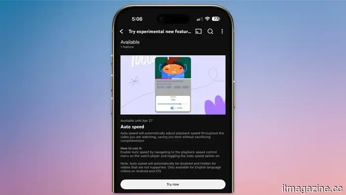YouTube está experimentando con una forma más inteligente de ver videos más rápido.
