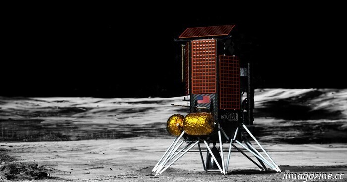 Guarda il lander Intuitive Machines dalla sua parte sulla luna (di nuovo)