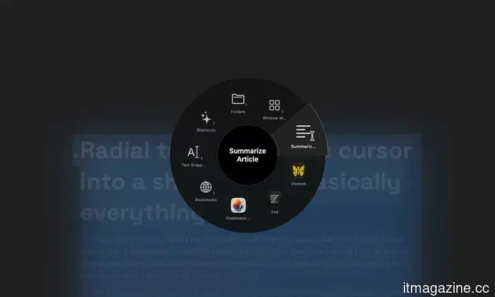 Dejé que el menú radial se apoderara de mi Mac, y nunca volveré atrás.