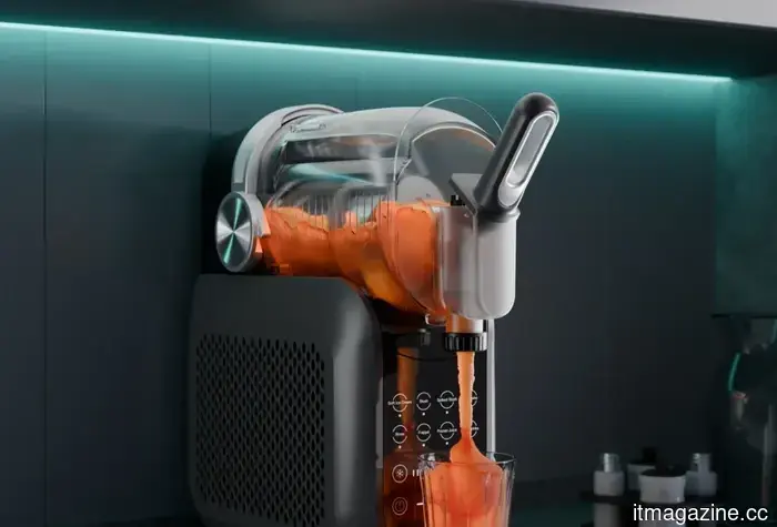 The "Technopark" presented the QYRON SM601 granita machine for slush and desserts.