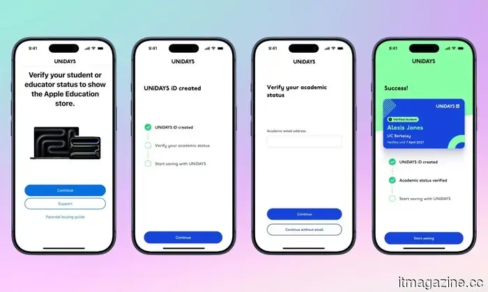 Apple requires you to confirm your identity before you can access the Education discount on products.
