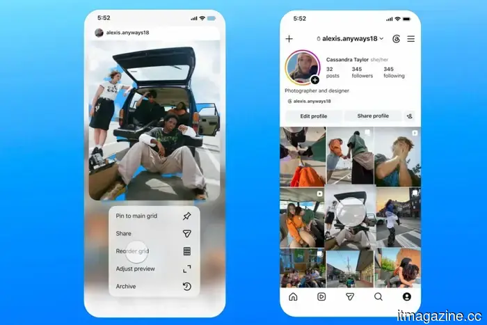 Instagram has finally enabled users to rearrange their profile grid in any desired order.
