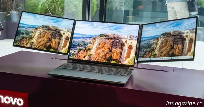 El concepto de pantalla de Lenovo convierte su computadora portátil en una potencia móvil