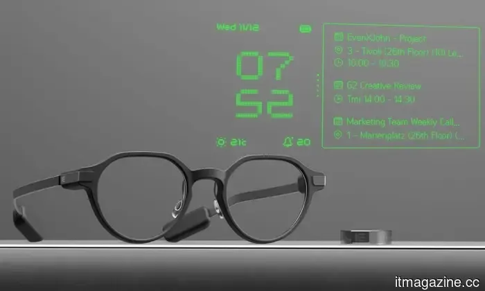 Anche gli occhiali smart di Realities portano il terminale di codifica al tuo occhio.
