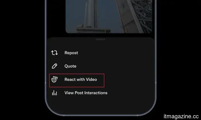 La app X ahora te permite grabar directamente videos de reacciones y expresar indignación sobre casi cualquier cosa.