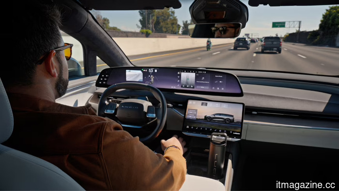 Lucid Gravity receives hands-free highway driving capability through an OTA update.