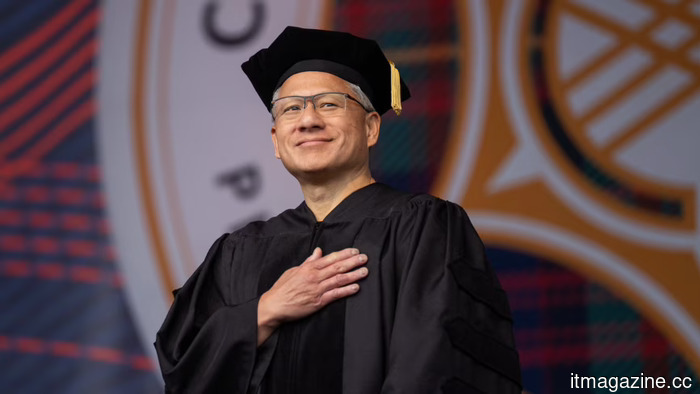 Jensen Huang becomes a member of the advisory board at Tsinghua University, which is chaired by Tim Cook.
