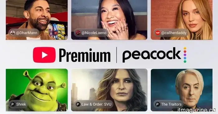YouTube Premium sta diventando un pacchetto di streaming aggiungendo Peacock