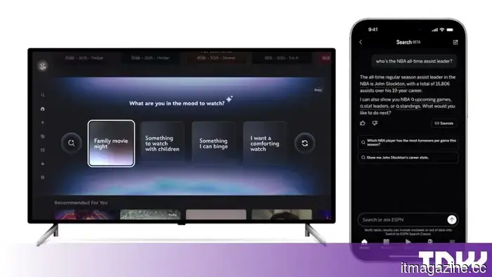 Disney+ and ESPN are experimenting with AI-driven search functionality that allows users to articulate their desires using everyday language.