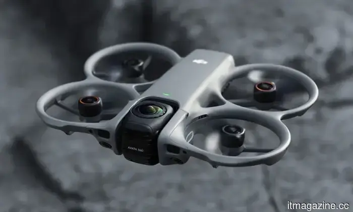 DJI's inaugural 360° drone features 8K video recording and an incredibly extended transmission range.