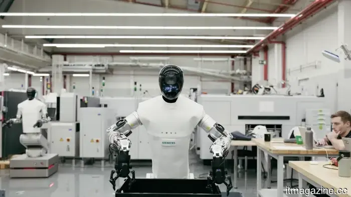 Siemens and Humanoid launched a humanoid robot powered by Nvidia.