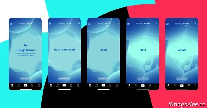 TikTok will break into teens’ late-night scrolling sessions with soothing music.