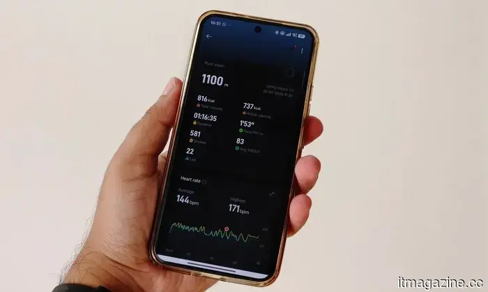 Ho portato questo smartwatch Oppo a nuotare e ha tracciato tutto tranne le mie scuse.
