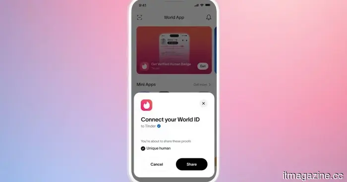 Tinder aims to verify your humanity by having you look into an orb. Yes, you read that correctly.