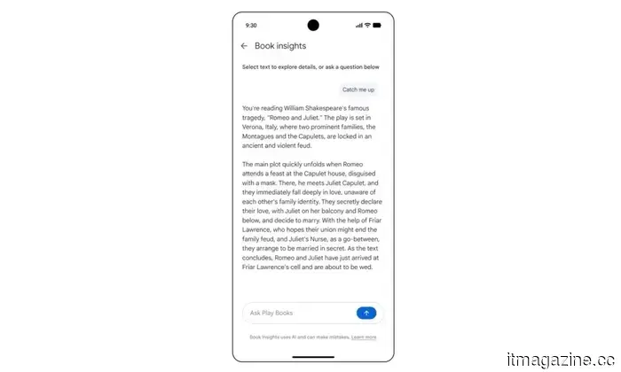 Google Play Books is introducing an AI reading assistant that retains your last reading position.