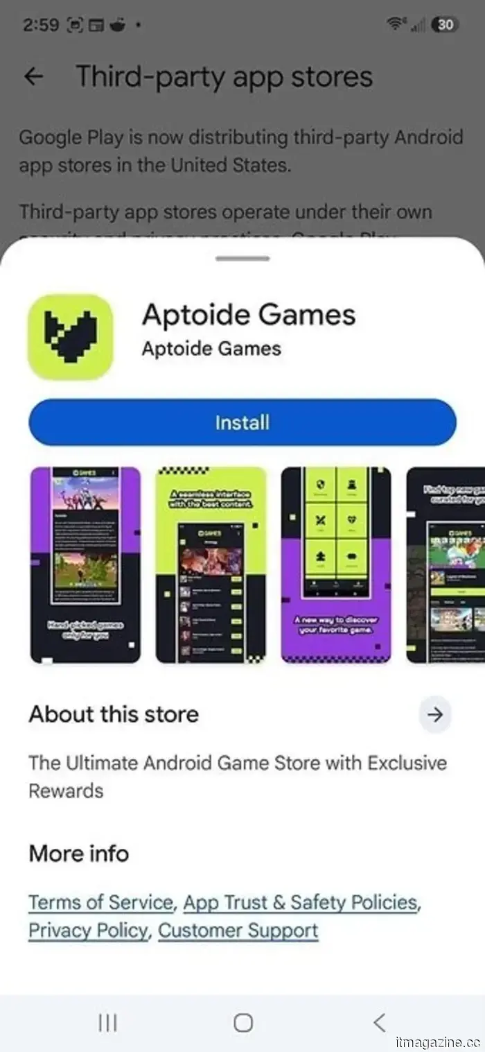 Aptoide diventa il primo store di app di terze parti a sbarcare all'interno di Google Play