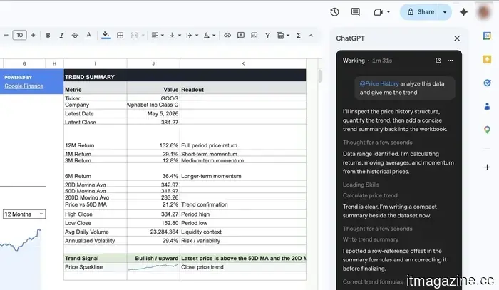 ChatGPT para Excel y Google Sheets ya está fuera de beta, y es un gran asunto.