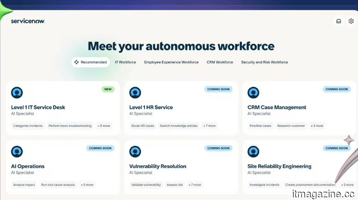 ServiceNow proyecta $30 mil millones para 2030, con un tercio del ACV proveniente de la IA.