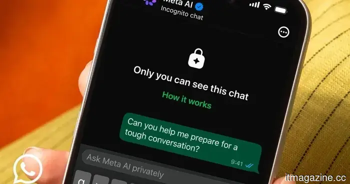 Meta dice que WhatsApp es ahora la aplicación más segura para chatear... con una IA