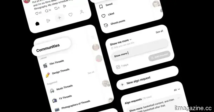 Threads simplifies the process of discovering your community and filtering out content you prefer not to view.